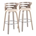thumbnail image 1 of Cosini 30" Fixed-Height Bar Stool, Bar Chairs, Swivel Bar Stools, Bar Stools Set of 2, 1 of 6