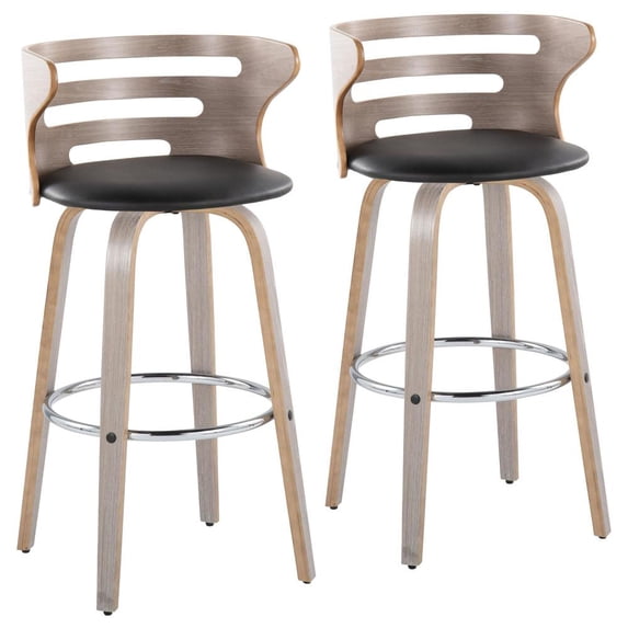Cosini 30" Fixed-Height Bar Stool, Bar Chairs, Swivel Bar Stools, Bar Stools Set of 2