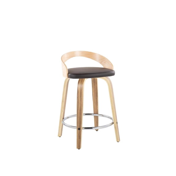 LumiSource Grotto 25" Fixed-height Counter Stool - Set Of 2