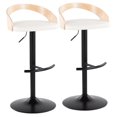 thumbnail image 1 of LumiSource Grotto Adjustable Barstool - Set of 2, 1 of 6