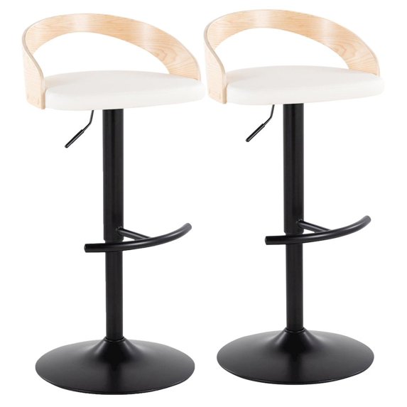 LumiSource Grotto Adjustable Barstool - Set of 2