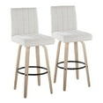 thumbnail image 1 of LumiSource Hank 30" Fixed-Height Barstool - Set of  2, 1 of 10