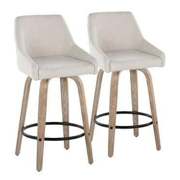 LumiSource Hannah 26" Fixed-Height Counter Stool - Set of 2