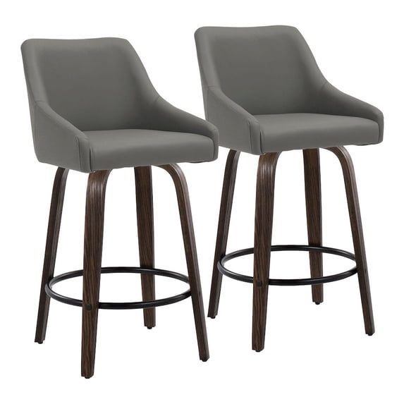 LumiSource Hannah 26" Fixed-Height Counter Stool - Set of 2
