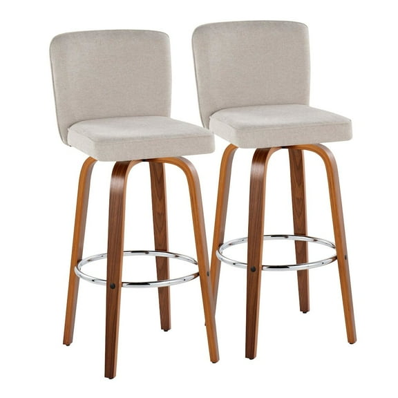 LumiSource Henry 30" Fixed-Height Barstool - Set of 2