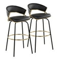 thumbnail image 1 of LumiSource Jie 30" Fixed-Height Barstool - Set of 2, 1 of 6