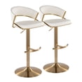 thumbnail image 1 of LumiSource Jie Adjustable Barstool - Set of 2, 1 of 11