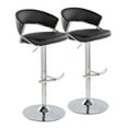 thumbnail image 1 of LumiSource Jie Adjustable Barstool - Set of 2, 1 of 11