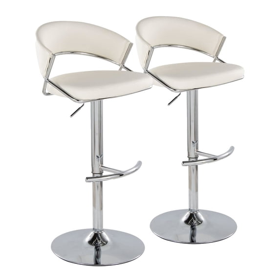 LumiSource Jie Adjustable Barstool - Set of 2