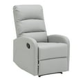 thumbnail image 1 of LumiSource Light Grey PU Dormi Recliner Chair, 1 of 14