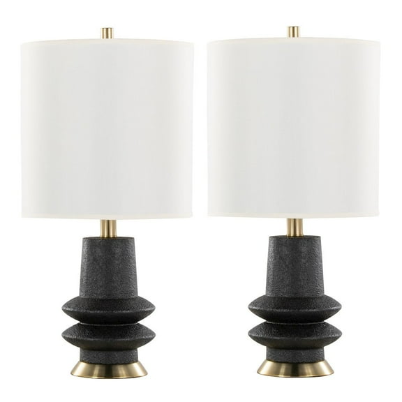 LumiSource Lloyd 26" Polyresin Table Lamp  - Set of 2
