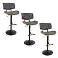 thumbnail image 1 of LumiSource Lombardi Adjustable Barstool - Set of 3, 1 of 6