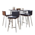 thumbnail image 1 of LumiSource Marcel-Mason Swivel Counter Height Dining Set - 5 Piece, 1 of 6
