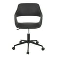 thumbnail image 1 of Carson Carrington  Vallen Adjustable Task Chair with 5-Star Base Grey Faux Leather/Black Metal, 1 of 5