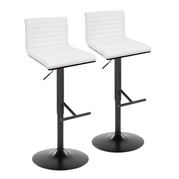 LumiSource Mason Adjustable Barstool - Set of 2