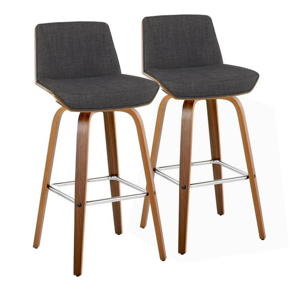 LumiSource Multi Corazza 30" Fixed-Height Barstool - Set of 2
