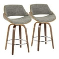 thumbnail image 1 of LumiSource Multi Fabrizzi 26" Fixed-Height Counter Stool - Set of 2, 1 of 4