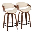 thumbnail image 1 of Symphony Counter Stools for Kitchen Counter in Faux Leather, Counter Height Chairs, Bar Stools Set of 2, Counter Height Chairs, Bar Stools For Kitchen Island, 1 of 6