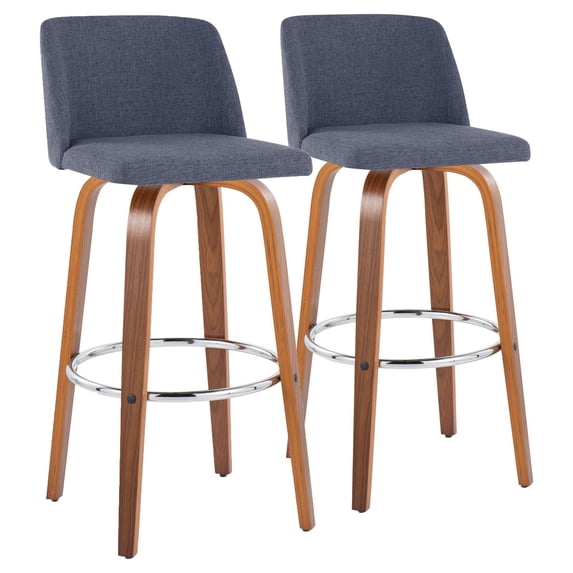 Toriano 30" Fixed-Height Bar Stool, Bar Chairs, Swivel Bar Stools, Bar Stools Set of 2