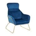 thumbnail image 1 of LumiSource Penelope Lounge Chair, Blue/Gold, 1 of 11