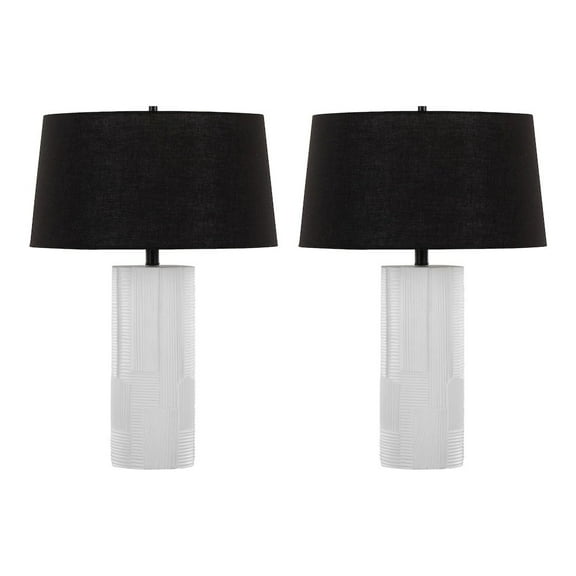 LumiSource Petra 26" Polyresin Table Lamp - Set of 2