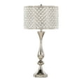 thumbnail image 1 of LumiSource Polished Nickel, Clear Crystal Topaz 27" Metal Table Lamp, 1 of 5