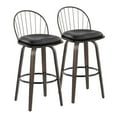 thumbnail image 1 of LumiSource Riley 30" Fixed-Height Barstool - Set of 2, 1 of 4