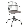 thumbnail image 1 of LumiSource Riley High-Back Office Chair, Dark Walnut/Black, 1 of 7