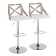 thumbnail image 1 of Charlotte Adjustable Bar Stool, Chrome Bar Stools, Bar Chairs, Swivel Bar Stools, Bar Stools Set of 2, 1 of 6