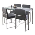 thumbnail image 1 of Fuji High Back Dining Set - 5 Piece, Small Dining Table Set for 4, Kitchen Table Chairs Set of 4, Kitchen & Dining Room Sets, Kitchen Table Sets, Dining Room Table Set for 4, 1 of 6