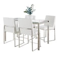 thumbnail image 1 of Fuji High Back Dining Set - 5 Piece, Small Dining Table Set for 4, Kitchen Table Chairs Set of 4, Kitchen & Dining Room Sets, Kitchen Table Sets, Dining Room Table Set for 4, 1 of 6