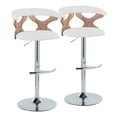 thumbnail image 1 of Gardenia Adjustable Bar Stool, Chrome Bar Stools, Bar Chairs, Swivel Bar Stools, Bar Stools Set of 2, 1 of 6