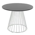 thumbnail image 1 of LumiSource Silver Metal, Black MDF Canary Cosmo Dining Table, 1 of 4