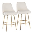 thumbnail image 1 of LumiSource Studded Marcel 27" Fixed-Height Counter Stool - Set of  2, 1 of 11