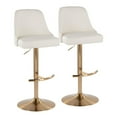 thumbnail image 1 of LumiSource Studded Marcel Adjustable Barstool - Set of  2, 1 of 11