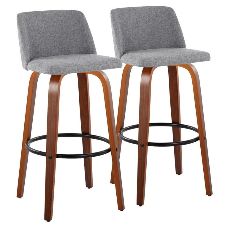 LumiSource Toriano Fixed height Barstool Set Of 2 Walmart