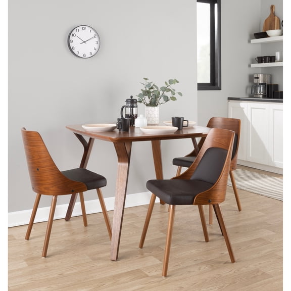 Anabelle Bent Wood Chair, Upholstered Dining Chairs, Mid-Century Modern Dining Chair, Kitchen Chairs for Dining Table, Dining Chairs Set of 2