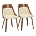 thumbnail image 1 of Anabelle Bent Wood Chair, Upholstered Dining Chairs, Mid-Century Modern Dining Chair, Kitchen Chairs for Dining Table, Dining Chairs Set of 2, 1 of 6