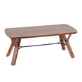 thumbnail image 1 of Folia Mid-Century Modern Bench in Walnut Wood by LumiSource, 1 of 5