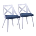 thumbnail image 1 of Lumisource Charlotte Set Of 2 Chair In White Textured Wood CH-CHARLOT WTXTBU2, 1 of 7