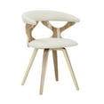 thumbnail image 1 of LumiSource Zebra Wood, Cream Fabric Gardenia Chair, 1 of 13