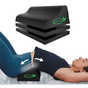 Lumia Wellness Lumbar Traction Block, Chiropractic Back Stretcher for Pain Relief, Lumbar Decompression, Lumbar Lordosis & Thoracic Kyphosis Correction