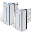 thumbnail image 1 of Lumiadot 2Pack Home Security Door Reinforcement Lock Childproof, Add High Security to Home Prevent Unauthorized Entry, Aluminum Construction Finish, Silver, 1 of 7