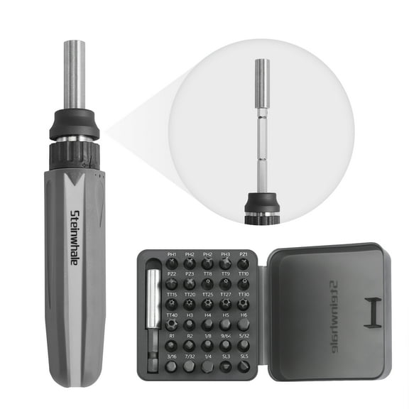 Lumiadot 32PCS Ratchet Screwdriver Bit Set