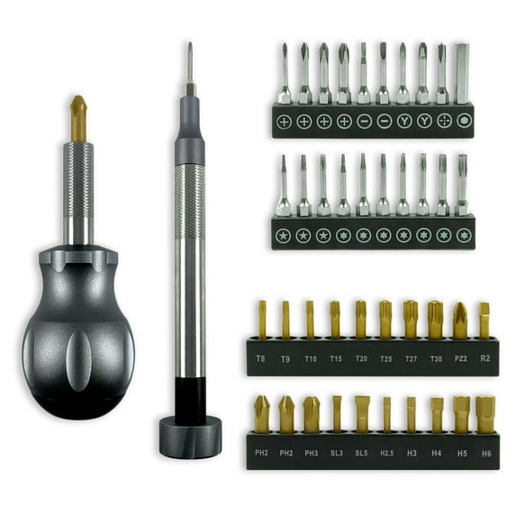 Lumiadot 44PCS Screwdriver Bit Set with Aluminum Handle