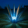 thumbnail image 1 of Lumiartisan Metal Agave Sculpture 35cm/13.8" Multicolor Solar Light Outdoor Decor, 1 of 9