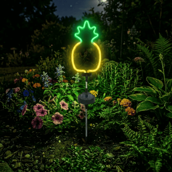 Lumiartisan Solar Pineapple Garden Stake Lights Outdoor Waterproof 28.74in