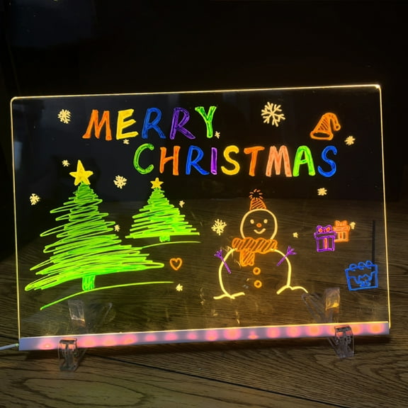 Lumiboard LED Drawing Board, Cosmody LED Drawing Board, Shatterproof Acrylic Light Board for Home, Office, Classroom & Restaurants, Glow Writing Board