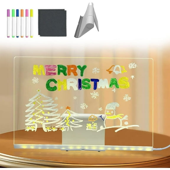 Lumiboard LED Drawing Board, Cosmody LED Drawing Board, Shatterproof Acrylic Light Board for Home, Office, Classroom & Restaurants, Glow Writing Board