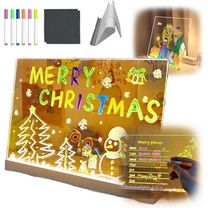 Lumiboard LED Drawing Board, Cosmody LED Drawing Board, Shatterproof Acrylic Light Board for Home, Office, Classroom & Restaurants, Glow Writing Board